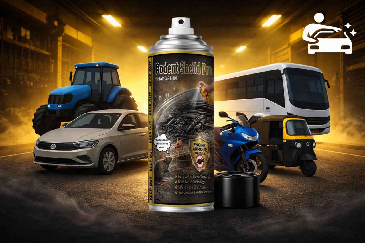 Rat Repellent Spray for Home & Vehicles | Carki Care