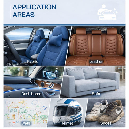 ALL-IN-ONE Foam Cleaner for Car Interior, Seats, Helmet, Shoes | Carki Care