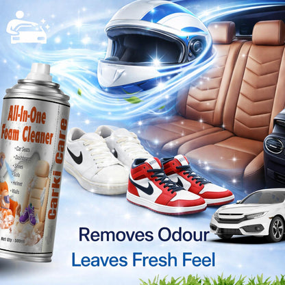 ALL-IN-ONE Foam Cleaner for Car Interior, Seats, Helmet, Shoes | Carki Care